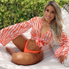 Three Piece Brazilian Bell Sleeve Bikini