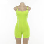 Sexy Strapless Neon Skinny Playsuit