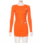 Casual Fashion Reflective Striped Two Piece Outfit