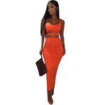 Sexy Hollow Out Two Piece Outfit