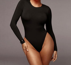 Long Sleeve Sexy Streetwear Bodysuit