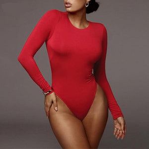Long Sleeve Sexy Streetwear Bodysuit