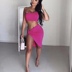 2-Piece Set One Shoulder Outfit
