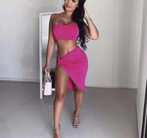 2-Piece Set One Shoulder Outfit