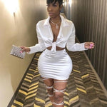 Sexy Fashion Satin Matching Set