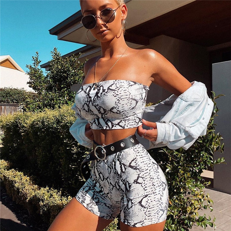Snake Skin Two Piece Set