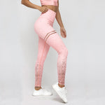 Gold Print Push Up Leggings