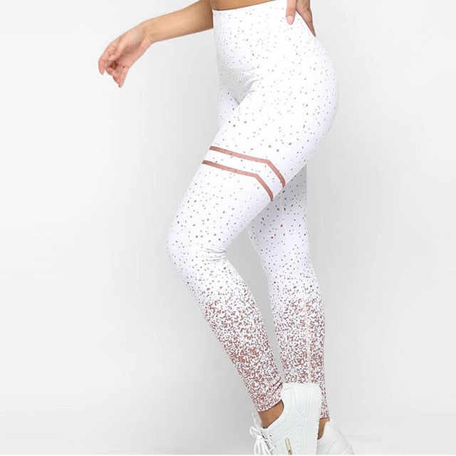 Gold Print Push Up Leggings