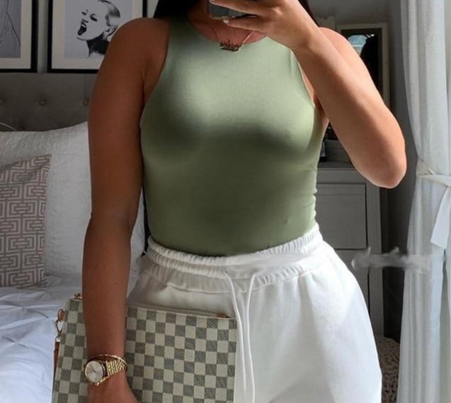 Sexy Sleeveless Streetwear Off-Shouder Bodysuit