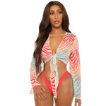 Three Piece Brazilian Bell Sleeve Bikini