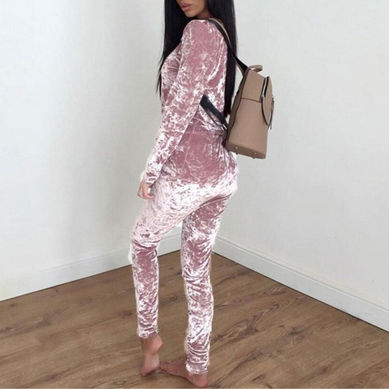 Autumn Velvet 2-Piece Outfit
