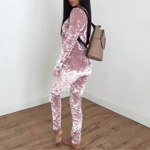 Autumn Velvet 2-Piece Outfit