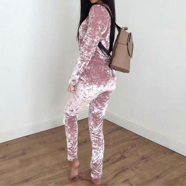 Autumn Velvet 2-Piece Outfit