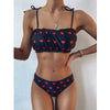 Heart Print Bikini Swimsuit