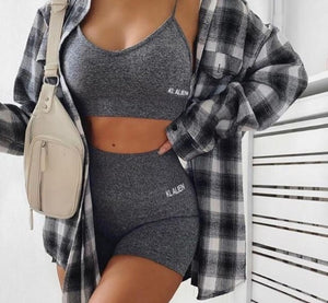 Reflective Letter Print 2 Piece Set